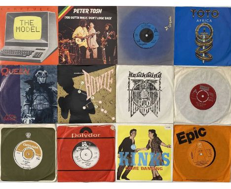 ROCK / POP / REGGAE / SOUL - 7" COLLECTION. A collection of around 400 x 7". Artists include Kraftwerk, Peter Tosh - (You Got