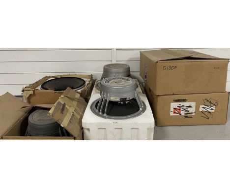 Seven speaker cones to inc: Axiom 401 (x4), JBL D130F, KBL K130, JBL D120F.