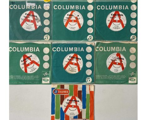 COLUMBIA - 7" DEMOS PACK. A pack of 7 x 7". Artists/ Titles include The Three Bells - Softly In the Night (DB7399), The Devot