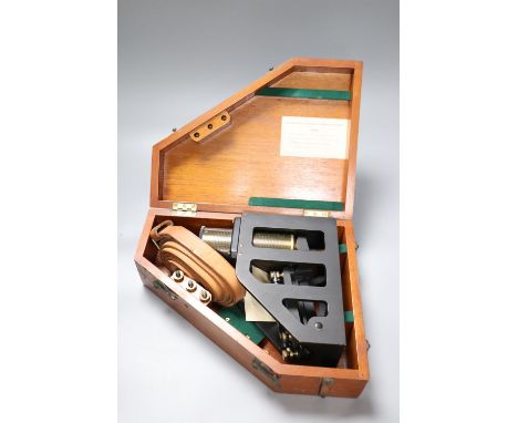 An Inspector's clinometer case, 1944 E.R.Watts &amp; Sons