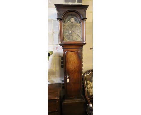 A George III oak 8 day longcase clock marked Balcock, Pen-Rice, height 219cm