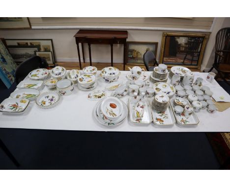 A Royal Worcester Evesham pattern dinner, tea and coffee service