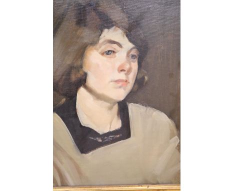 D. Smith, oil on canvas, Female portrait
