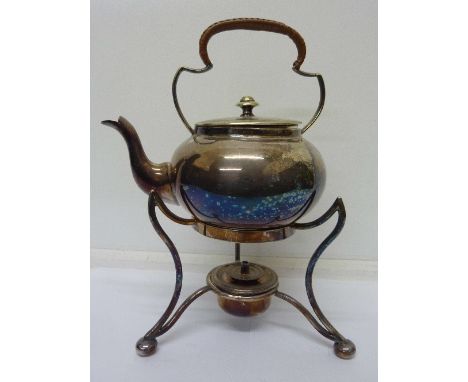 A plated spirit kettle