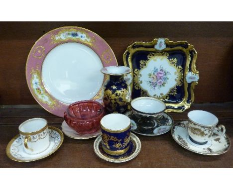 Decorative china, including Royal Worcester, Limoges, Copeland, etc.