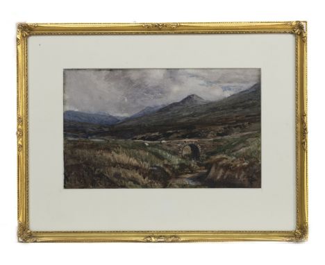 JOHN CRAIGIE BONE (SCOTTISH 1888 -1917), THE UPPER WATERS OF THE LOGAN BURN watercolour on paper, signed and dated 1914, titl