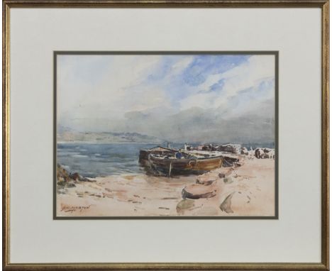 J R MAXTON, LARGAZINE BAY, BUTE; WINTER SCENE LOCH LUBNAIG; and PAPS OF JURA watercolour on paper, each signed the largest me