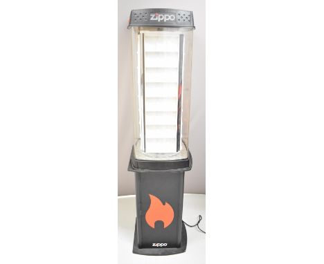 Zippo cigarette lighter shop display cabinet with rotating display stand, height 168cm  