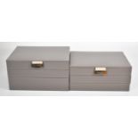 Two Stacker three layer jewellery boxes in Classic Mink