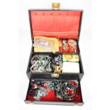 A collection of jewellery including Napier earrings, silver pendant, silver ring set with agate,