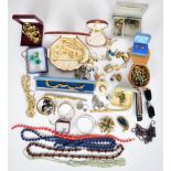 A collection of jewellery including Florenza brooch, Miracle pendant, Sphinx pendant, six silver