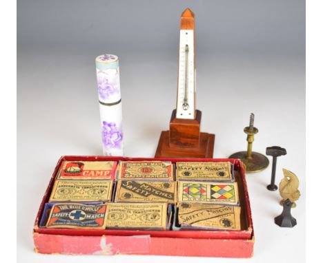 Sold at Auction: A long leather cased dipping thermometer with