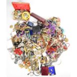 A collection of jewellery including Toledo, diamanté necklaces and bracelet, micro mosaic