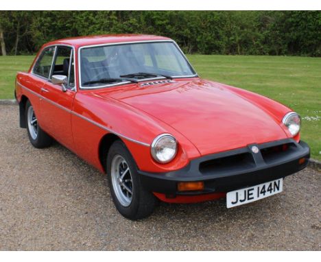 1975 MG B GTMake: MG Model: B GTYear: 1975Mileage: 94514VIN: GHD5370473GConfiguration: Right Hand DriveRegistration: JJE144NT