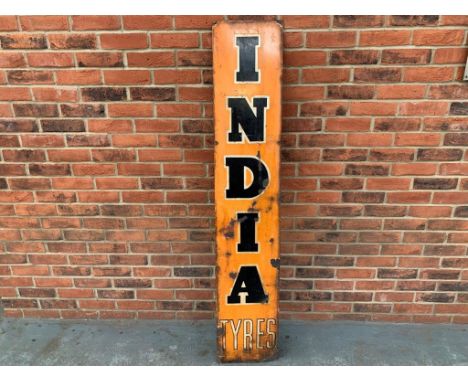 Original India Tyres Enamel SignMake: Contact AuctioneerModel: Contact AuctioneerYear: 0Mileage: 0VIN: Contact AuctioneerConf