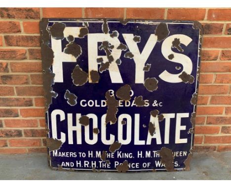 Original Fry's Chocolate Enamel SignMake: Contact AuctioneerModel: Contact AuctioneerYear: 0Mileage: 0VIN: Contact Auctioneer