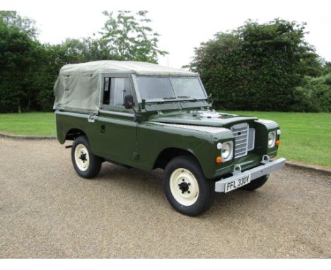 1980 Land Rover Series III Make: Land RoverModel: Series IIIYear: 1980Mileage: 0VIN: LBAAH1AA121709Configuration: Right Hand 