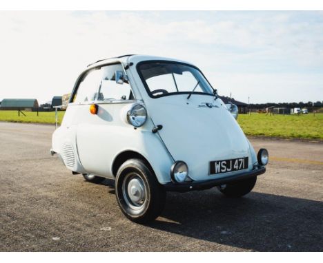 1962 BMW Isetta 300Make: BMWModel: IsettaYear: 1962Mileage: 42339VIN: A332138Configuration: Right Hand DriveRegistration: WSJ