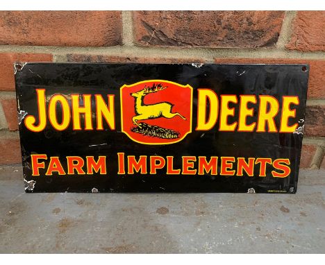 John Deere Farm Implements Enamel SignMake: Contact AuctioneerModel: Contact AuctioneerYear: 0Mileage: 0VIN: Contact Auctione