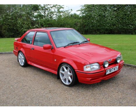1989 Ford Escort RS Turbo Make: Ford Model: Escort RS TurboYear: 1989Mileage: 7061VIN: WF0BXXGCABJT30240Configuration: Right 