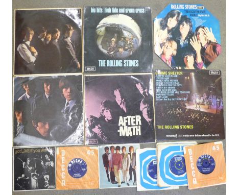 The Rolling Stones, ten singles/EP's, six LPs including original pressings of the first two albums 