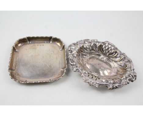 2 x .925 sterling silver pin  / trinket dishes
