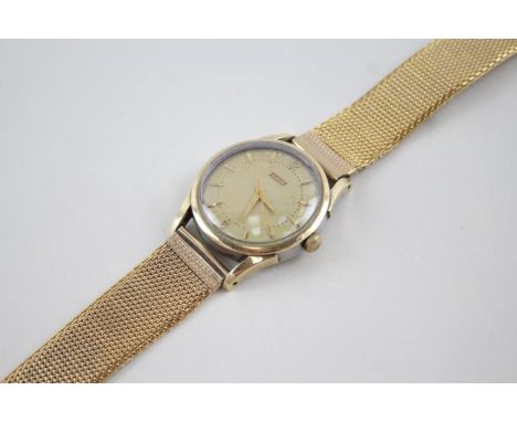Mens Vintage Tissot Gold Tone Watch Hand-Wind Working