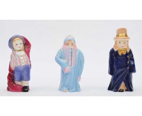 Royal Worcester, three limited edition Helen's Babies fine bone china candle snuffers, dated 2002, named Toddie, 307/750, Bud