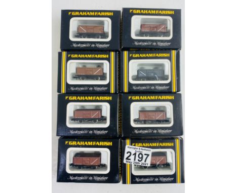8x Graham Farish N Gauge Assorted Wagons All Boxed - P&amp;P Group 1 (£14+VAT for the first lot and £1+VAT for subsequent lot