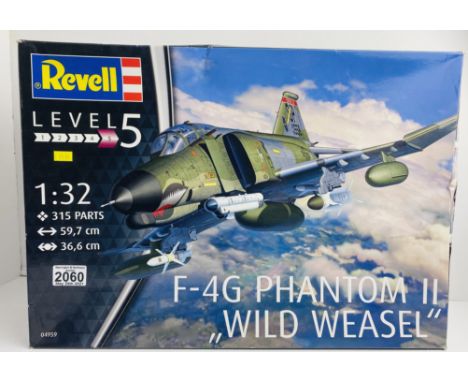 Revell 1:32 Scale Phantom 'Wild Weasel' Model Kit Boxed (Model Kit Box Still Factory Sealed) - P&amp;P Group 3 (£25+VAT for t