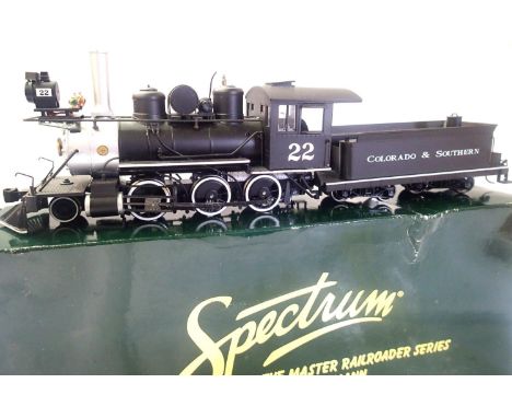 Bachmann On30 2.6.0 and tender, Colorado and Southern black no 22 in very good - excellent condition, wrong box. P&P Group 1 
