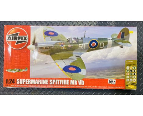 Airfix 1:24 Scale Spitfire Mk VB Model Kit Boxed (Model Kit Box Still Factory Sealed) - P&amp;P Group 3 (£25+VAT for the firs