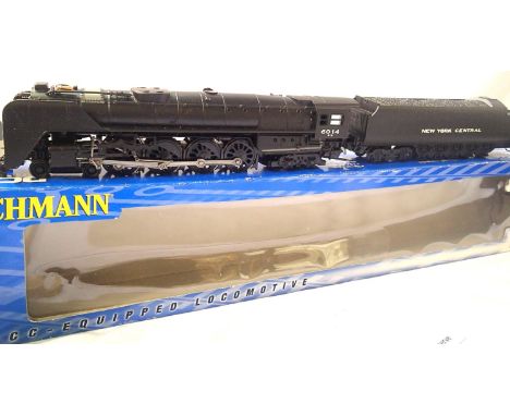 Bachmann 50302 HO scale 4.8.4 Niagara loco and tender black, New York Central 6014, with DCC fitted in excellent condition, b