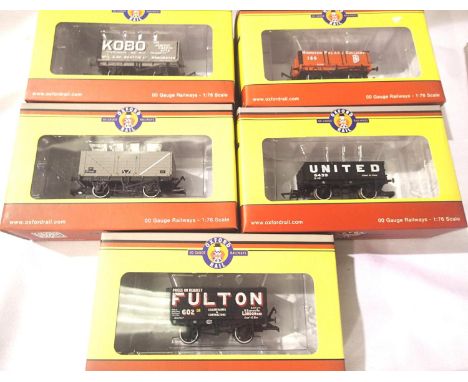 Five Oxford Rail OO scale wagons, near mint condition, boxed. P&amp;P Group 1 (£14+VAT for the first lot and £1+VAT for subse