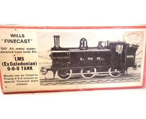 Locomotive kit OO scale Wills Forecast LMS ex Caledonian 0.6.0 tank. Appears complete but unchecked and unstarted, and motor/