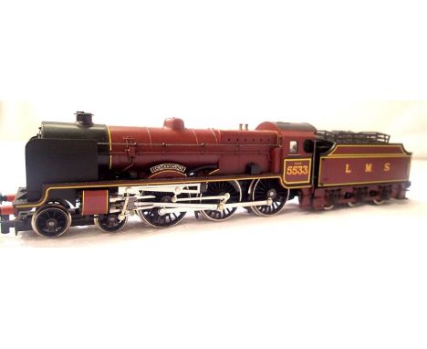 Hornby OO scale Lord Rathmore LMS Red, 5553 in very good - excellent condition, unboxed. P&amp;P Group 1 (£14+VAT for the fir