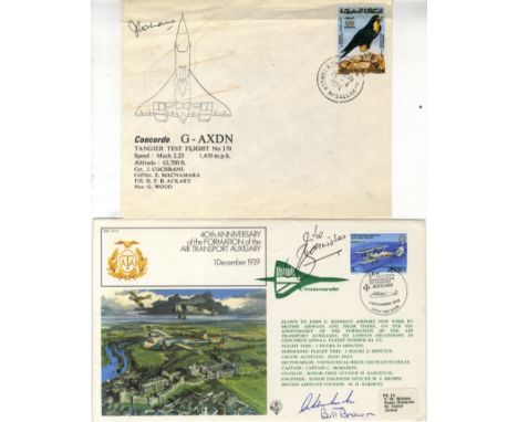 COCHRANE JOHN: (1930-2006) British Test Pilot associated with Concorde. A Commemorative Cover issued for the Test Flight of C