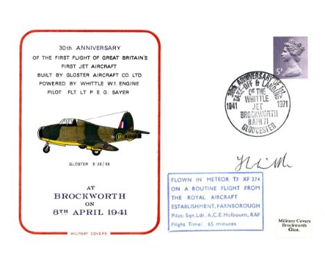 WHITTLE FRANK: (1907-1996) English Royal Air Force Officer, inventor of the jet engine. Signed First Day Cover commemorating 