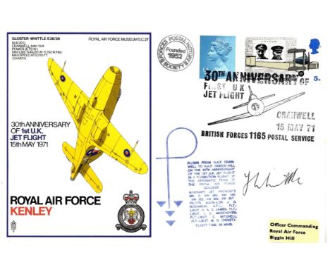 WHITTLE FRANK: (1907-1996) English Royal Air Force Officer, inventor of the jet engine. A Royal Air Force Museum Commemorativ