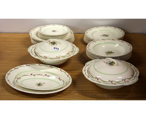 A Morleyware vintage dinner set.