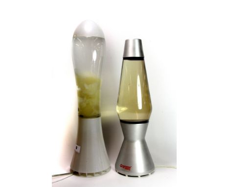 Two vintage lava lamps, H. 48 cms.