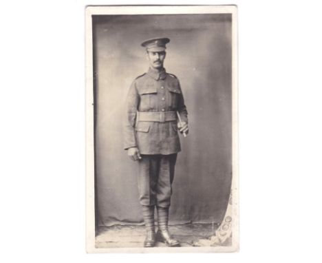 Sussex Regiment WWI full portrait of a very smart soldier
