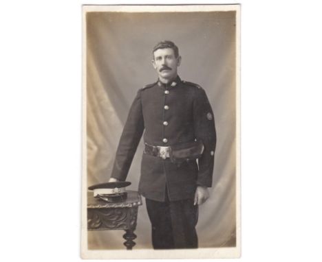 Order of St John's WWI- An officer portrait full length photographic postcard - No.1 Dress