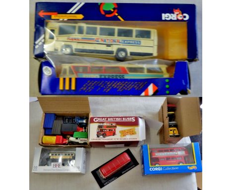 (5)-Guinness as usual-Great British Buses-Corgi Oxford Street Just moved 200 miles north - mixed boxes contains (5) cars in e
