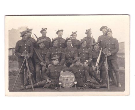 Highland Light Infantry 'Signaller's in HLI Egypt' - a very fine RP of this proud unit with their equipment.