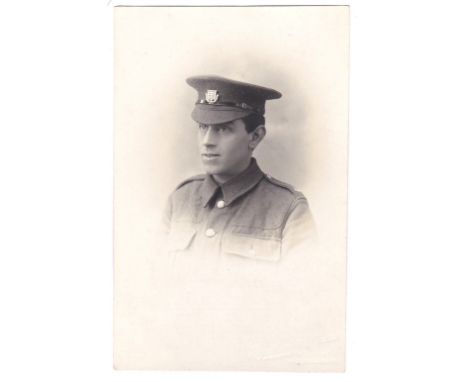 Army Ordnance Corps WWI-very fine protrait photo postcard
