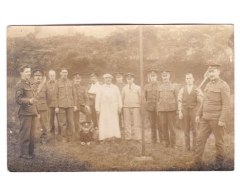 Royal Army Medical Corps Group RP 'Orderlies' relaxing, Hudd War Hospital