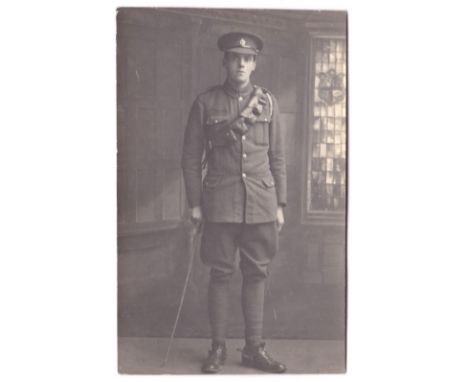 North Somerset Yeomanry (Dragoons) WWI NCO Portrait RP, Photo Ashworth, Warminster