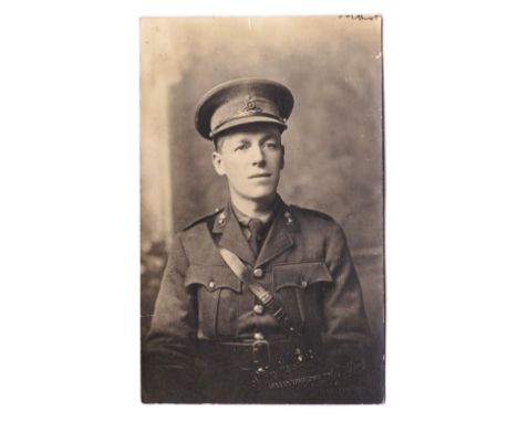 Royal Artillery WWI fine RP head and shoulder portrait photo, Stanley Bros, Leytonstone