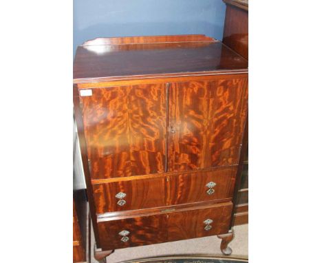 MAHOGANY CABINET, BAROMETER, AND A DRESSING TABLE MIRROR 